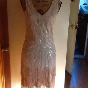 Beaded Ivory Dress